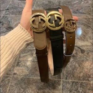 Authentic Black Gucci Belt